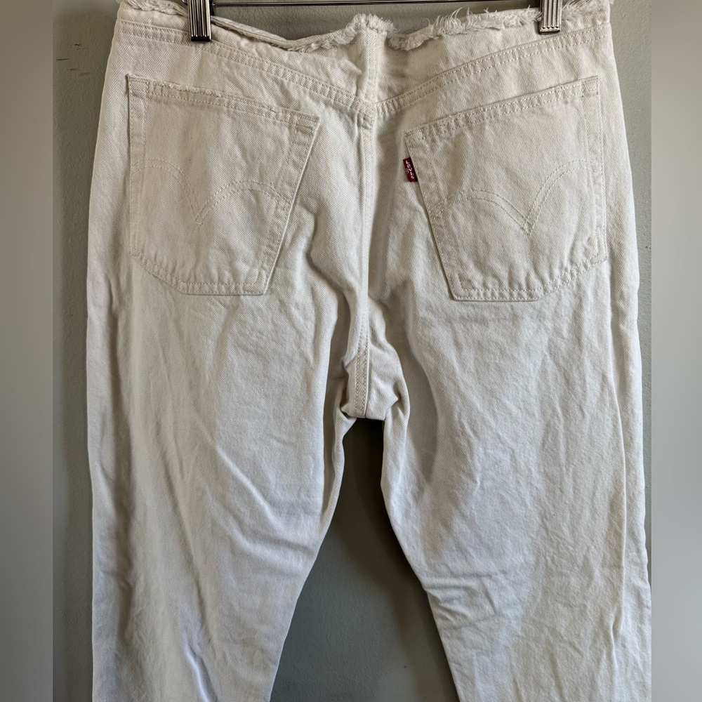 Levi’s Wedgie straight off white buttonfly jeans size 30 - Picture 6 of 9